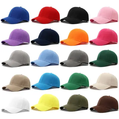 Steife Baseballkappe mit geradem Schirm, Polyester, modische Kappe, Amazon Bestseller, Uni-Farbe, bedrucktes Logo. - 3