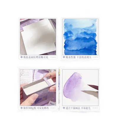 Tragbares Künstlerset mit Aquarellkasten und Skizzenbuch - 5