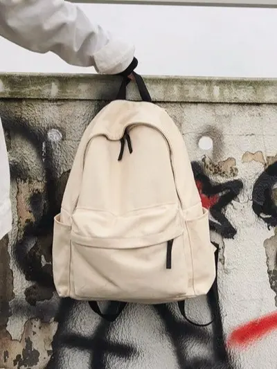 Yeni Model Kız Çantası Tatlı İlkokul Öğrencisi Ortaokul Lise Kız Okul Tarzı Çift Omuz Çantası Trendy Büyük Kapasiteli Çıkış Sırt Çantası - 4