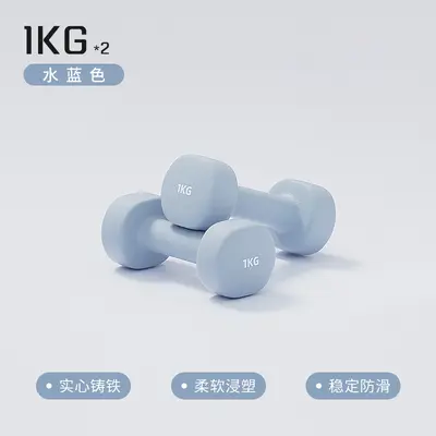 Plastic Coated Mini Dumbbell Solid Cast Iron for Women and Kids - 10