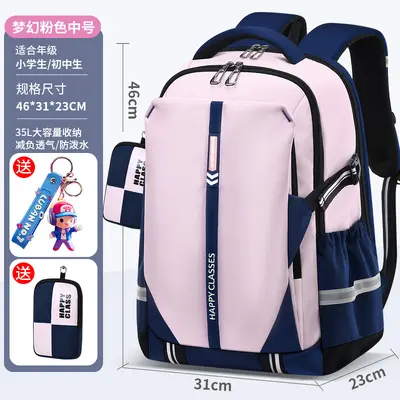 Student backpack for children and teenagers, ultralight, ergonomic spine support - 10