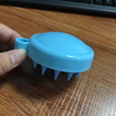 Silicone shampoo brush, scalp massage bath comb, TPE soft-bristled shampoo brush, for professional and home use, in stock. - 7