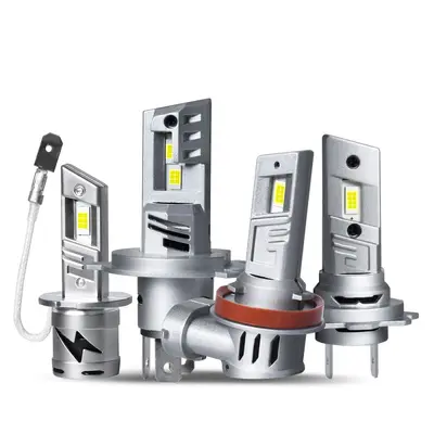 H7 LED Headlight Bulb, All-in-One Plug-and-Play, High-Power, Fan-Cooled