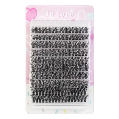 Self-Adhesive Segmented False Eyelashes, Curled, 30D/40D - 9