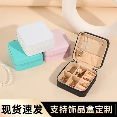 Schmuckkästchen Mini-Schmuckkästchen Schmuckverpackungsbox Ohrringe Ring Schmuckkästchen Reise-Aufbewahrung kompaktes tragbares Schmuckverpackungskästchen