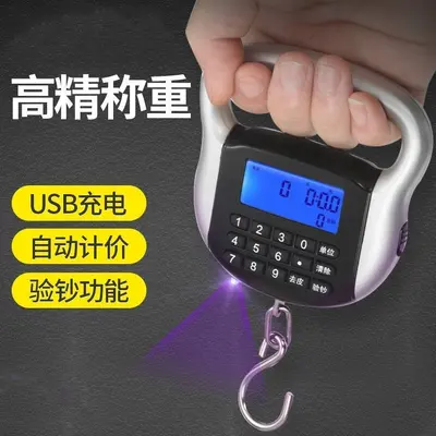 cnw计价秤充电手提秤卖菜秤台秤电子秤快递秤买菜秤弹簧称吊钩称
