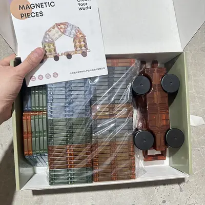 Manyetik Yapı Blokları Yedek Set Renkli Pencere Puzzle Çocuk Eğitici Oyuncak