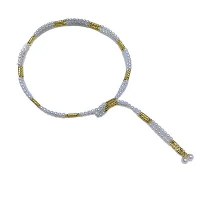 Magnetische Naturperlen-Pullover-Kette lange Halskette