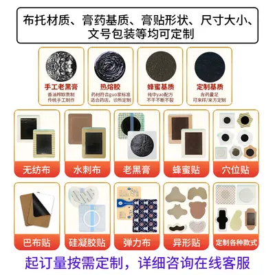 Traditional Black Pain Relief Plaster for Neck and Knee, Warming Patch