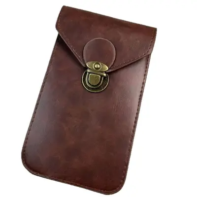 Best-selling Men's Vertical Casual Phone Pouch Belt Bag Slim Mini Multifunctional Sports Crossbody Bag Wholesale