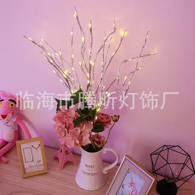 Artificial Branch LED String Lights, Rattan Style, Room and Bedroom Decoration - 3