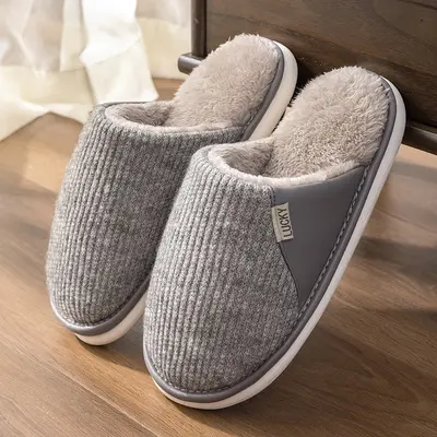 Winter Cotton Slippers, Thick Fluffy Sole, Sizes 46-51 - 10