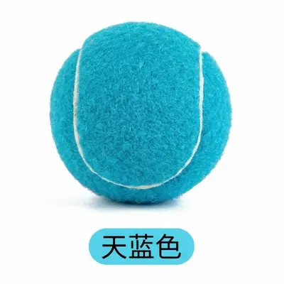 Elastischer Hundetennisball, bissfest, zum Zahnen, mit Quietscher - 12