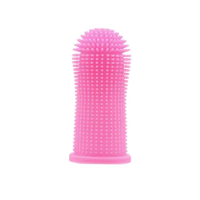 Pet toothbrush, silicone, finger type - 7