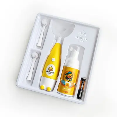 Children's Electric Toothbrush, 5-Piece Set, Ages 2-15, Soft Head - 5