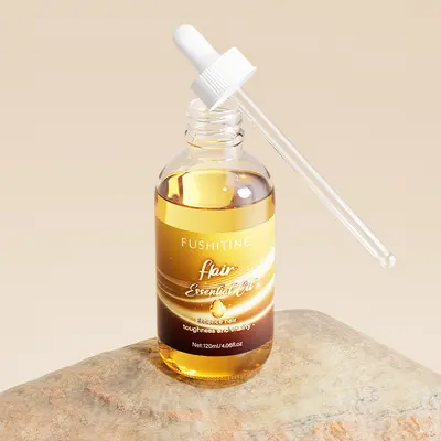 跨境TK亚马逊FUSHITING Hair Essential Oil护发精油改善毛躁精油