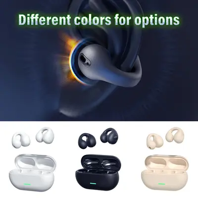 T7500 kulak klipsli Bluetooth kulaklık, TWS gerçek kablosuz