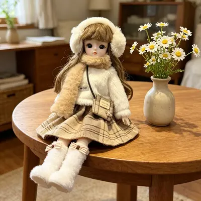 30 cm BJD Bebek İçin 6 Parça Elbise Seti, Lolita Tarzı - 13