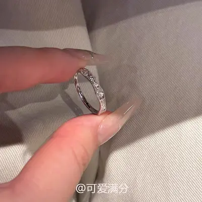 Zirkonia durchbrochener Ring, koreanischer Stil - 4