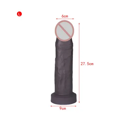 Yumuşak silikon penis, çift sertlikli, yetişkin ürünü - 10