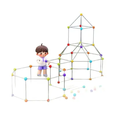 3D-geometrische Schloss-Bausteine mit Perlen, Kinderspielzeug - 6