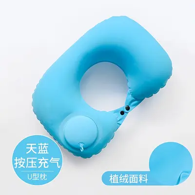 Inflatable U-Shaped Neck Pillow for Travel and Car - 6