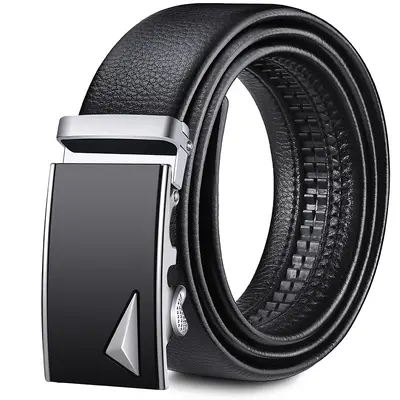 Factory direct sales] Men's belt soft leather automatic buckle daily versatile denim belt men's belt wholesale - 10