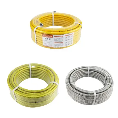Flexibler Gasschlauch aus Edelstahl 304, berstsicher, 3/4 Zoll und 1/2 Zoll