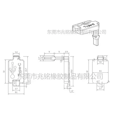 Type-C und USB Silikon-Staubschutzstöpsel, wasserdicht