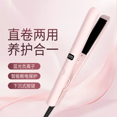 Cross-border Electric Hair Straightener Curling Iron 2-in-1 Bangs Student Hair Straightening Plate Mini Portable Hair Straightener and Curler