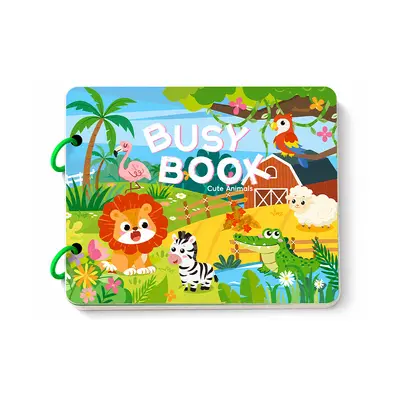 Children's Busy Book, Quiet Book with Cognitive Cards, Early Learning