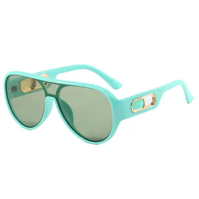 Retro-Sonnenbrille mit UV-Schutz, schlichtes Unisex-Design - 8