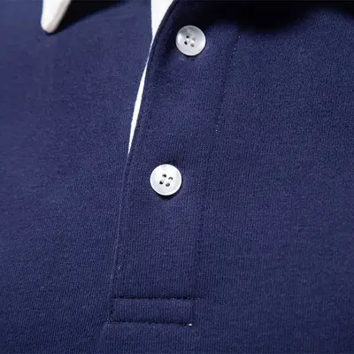 2024 neue Herbst-Poloshirt mit langen Ärmeln Trend europäische Größe Export Herren-Sweatshirt hochwertig Freizeit vielseitig Herren