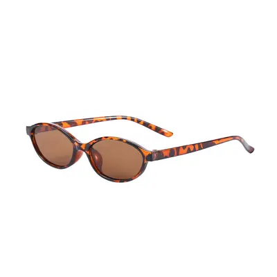 Kleinrahmige ovale Sonnenbrille für Frauen, hochwertige personalisierte Sonnenbrille im europäischen und amerikanischen Stil für Männer, retro Sonnenbrille mit UV-Schutz für den grenzüberschreitenden Handel - 8