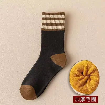 Women's Terry Socks, Thick Velvet Warm, Autumn and Winter - 7