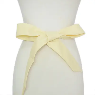 Women's Thin Long Soft Bow Belt, Korean Style Dress Belt - 11