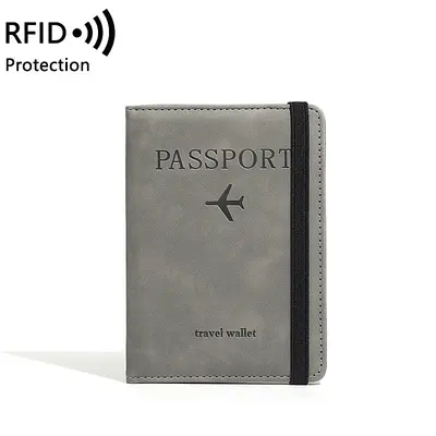 PU deri RFID pasaport çantası, çok fonksiyonlu - 10
