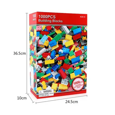 Small Particle Building Blocks 1000 Pieces, Multi-Brand Compatible, Color Box