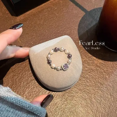 Women's lightweight flower ring - 7