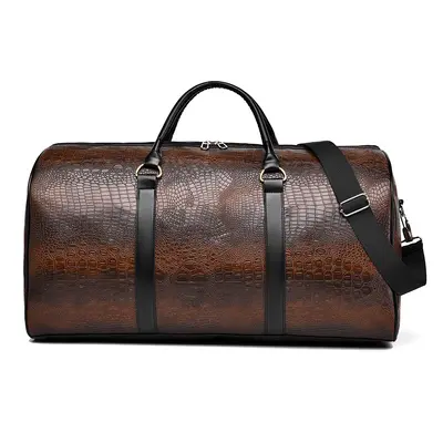 Men's travel bag, crocodile pattern, outdoor sports - 7