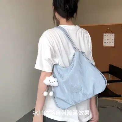 Kadın Sade Tote Çanta Sırt Çantası Çapraz Askılı Çanta - 4