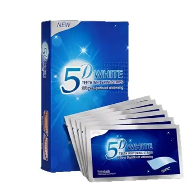 Jingshuang 5D beyazlatıcı diş bandı, sarılık ve leke giderici, 1 çift 2 bant - 6
