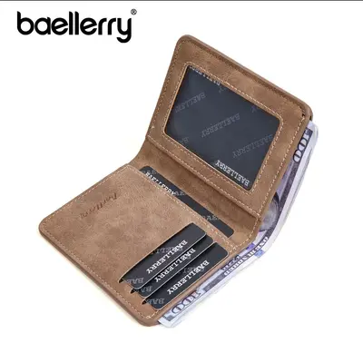 Baellerry erkek cüzdanı, kısa, buzlu yüzeyli, büyük kapasiteli - 5