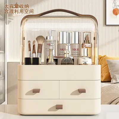 Desktop makeup drawer organizer, dust-proof, multi-purpose