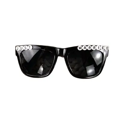 Party Bride and Groom Glasses, for Photos and Costume Parties
