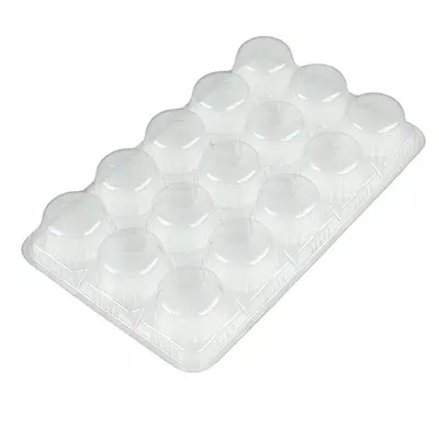 Toptan taze küçük wonton ambalajı dondurulmuş paket servis saklama kutusu ticari 15 bölmeli hızlı dondurulmuş bölmeli şeffaf öğle yemeği kutusu