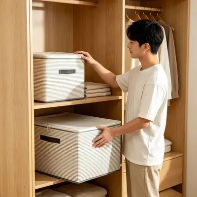 Large Capacity Foldable Clothing Storage Box