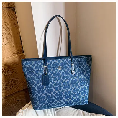 Large Capacity Retro Tote Bag, Commuter Single-Shoulder Handbag - 10