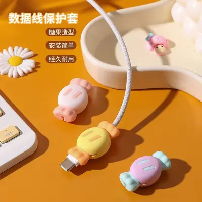 Candy phone cable protector sleeve, anti-break