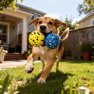 High-Bounce Dog Ball, Chew-Resistant Molar Toy - 1